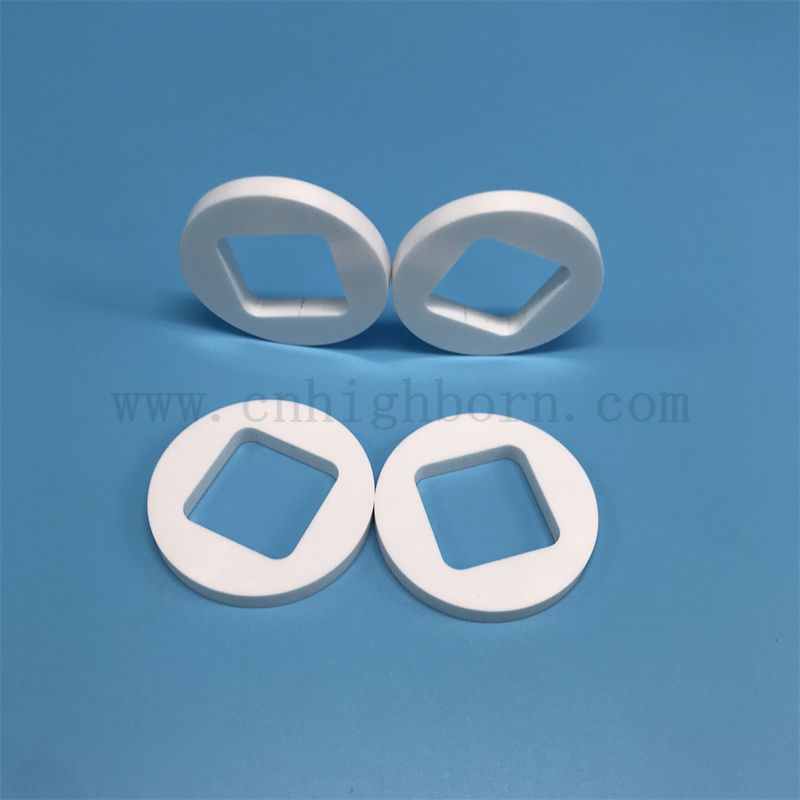 Bloc de rainure en céramique à haute résistance ZRO2 partie avec des trous