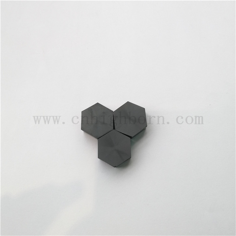 Carbure de silicium fritté 30 mm carreaux de céramique sic hexagonale