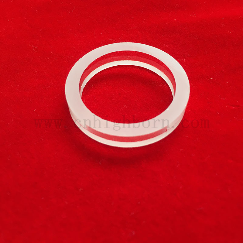 Lampe en verre de silice fusionnée coupée claire coupée