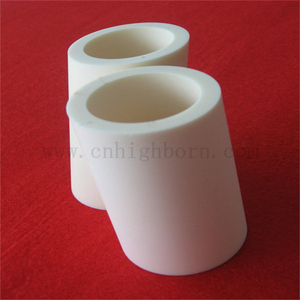 Tuyau en céramique biseauté adapté aux besoins du client par tube irrégulier de l'alumine 95 de grand diamètre Al2O3