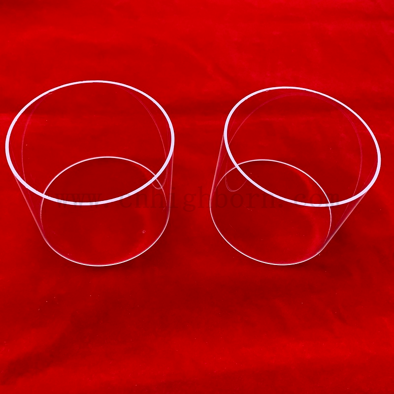 Bride de soudage en verre de quartz à haute pureté à haute pureté pour le réacteur en quartz