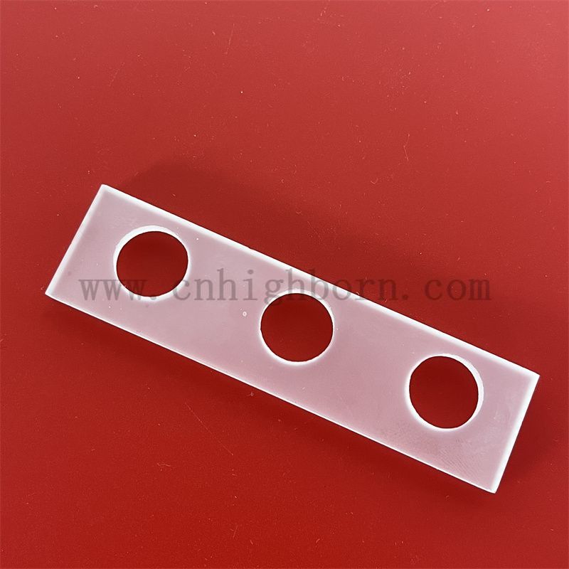 Rectangle de quartz givré rectangle de chaleur