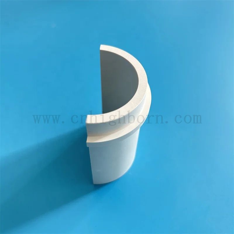 Isolant nitrure de bore partie irrégulière conductivité thermique élevée bn en céramique demi-tube / tuyau