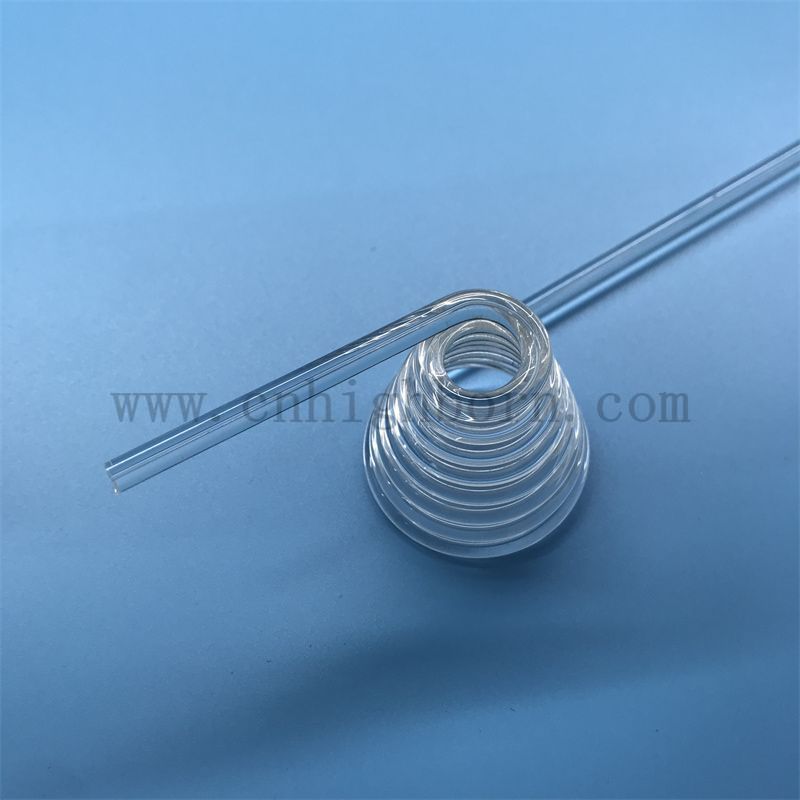 tube de quartz en spirale 