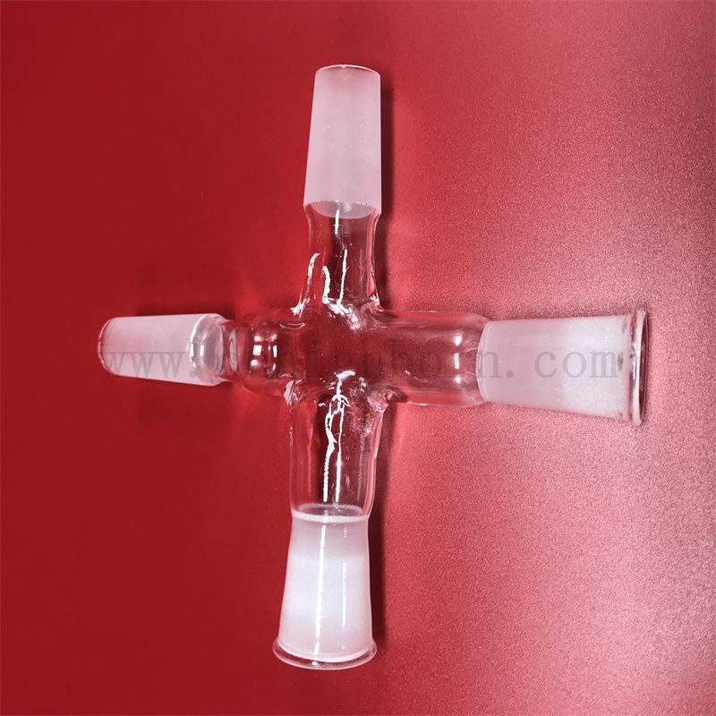 Laboratoire givré par la bouche résistante à la corrosion et tube en verre transparent personnalisé