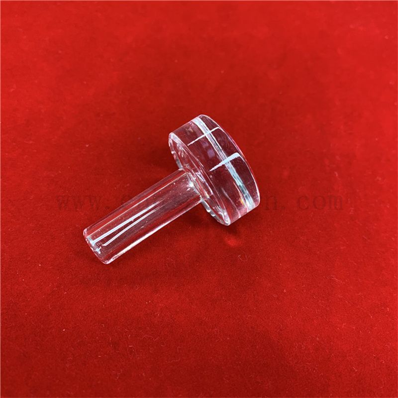 Tapé de forme T Publié à haute pureté Fonction Fonction de silice Tourbe à chaleur Clean en verre Pipes en verre