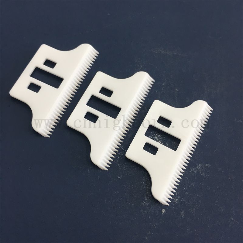 Résistance à l'usure Zirconi la lame céramique zro2 partie pour l'utilisation de la coupe de cheveux