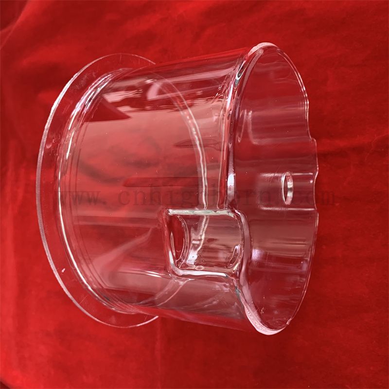 Résistance à la chaleur Conteneur de réaction en verre de quartz de laboratoire