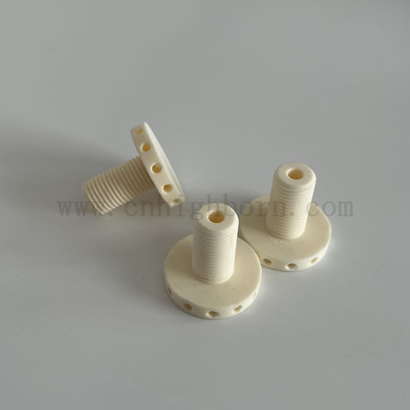 Résistance à l'usure en céramique d'écrou de boulon d'attaches d'alumine des vis Al2O3 de 99%