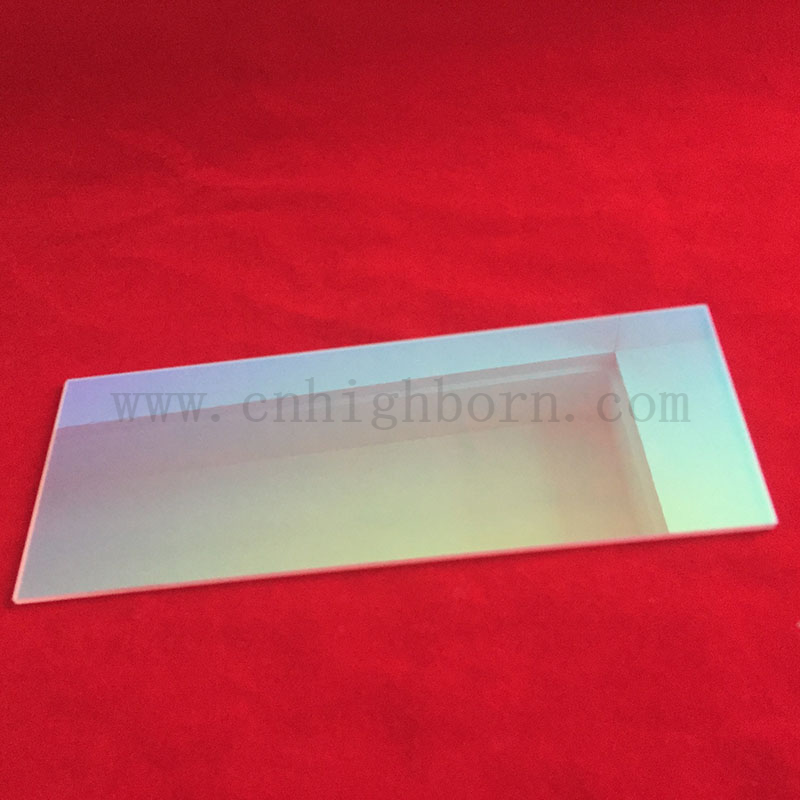 Glissade en verre de quartz transparent JGS1 Plaque de silice fusionnée avec revêtement AR