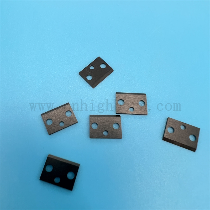 Haute dureté noire zircone assiette en céramique avec trous