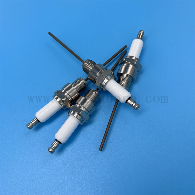 Glazed 95 Aluming Spark Purk Purchized AL2O3 Electrode Ignition