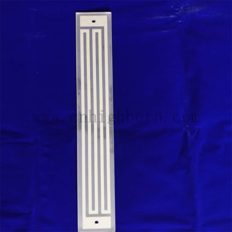 Plaque chauffante en verre de quartz infrarouge lointain rectangulaire de résistance à la chaleur