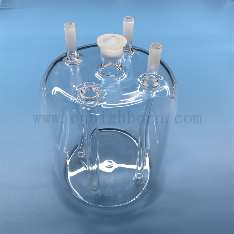 Résistance à haute résistance à la température Transparente Réacteur en verre personnalisé
