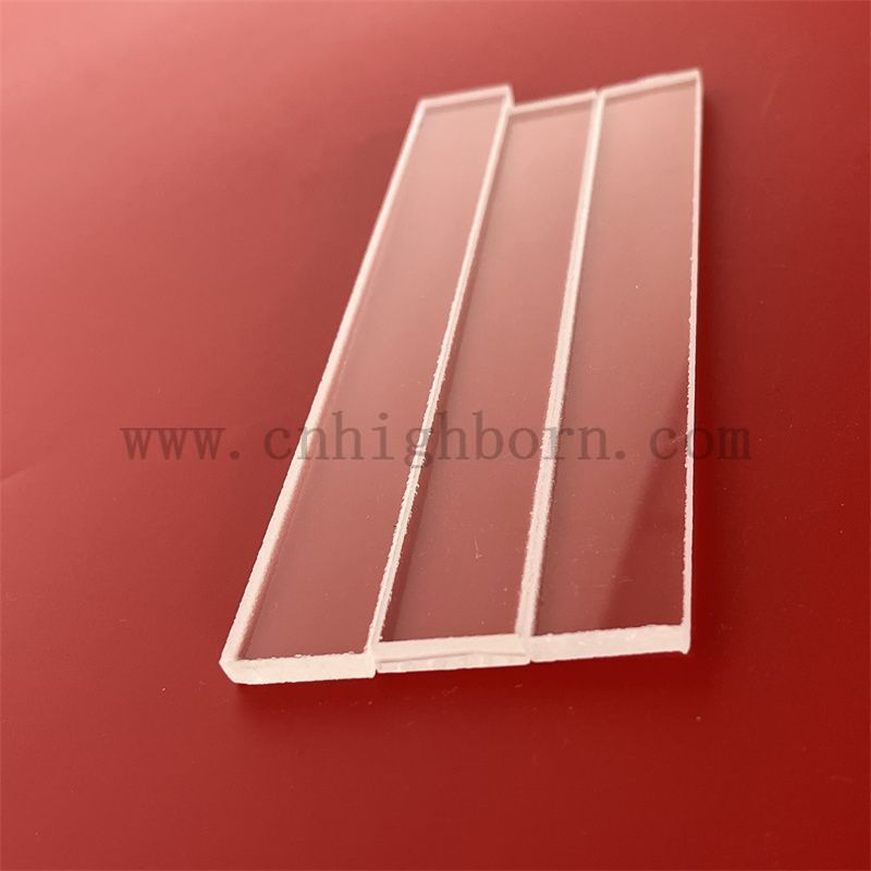 feuille de verre de quartz