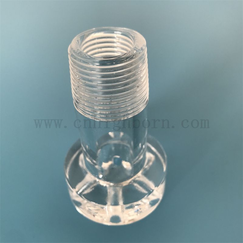 Verbe personnalisée Clear Corrosion résistant aux tubes en quartz en vitre