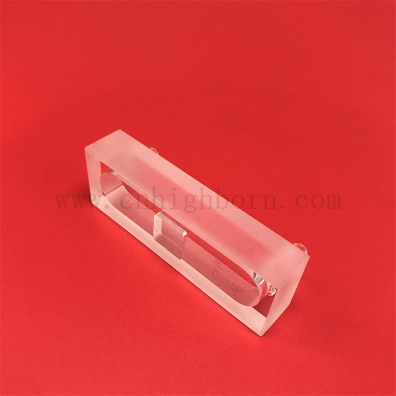 Environnement personnalisé Précision micro-quartz CUVETTE Verre optique Verre à travers la cellule