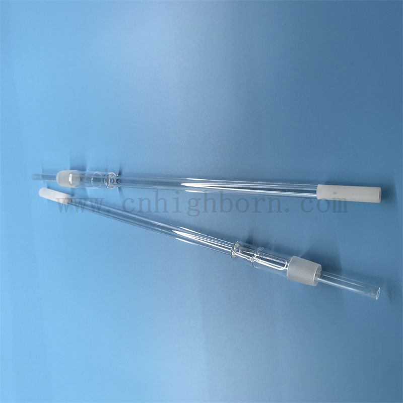 Forme de forme personnalisée à la chaleur à la chaleur tube de quartz en verre de silice fusionnée