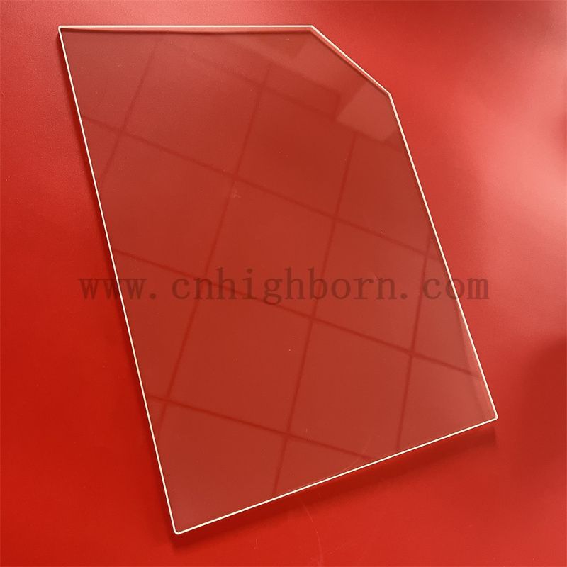 plaque de verre de silice