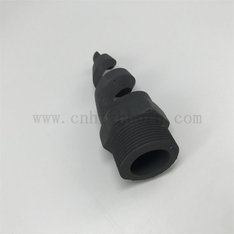 Isolant en carbure de carbure de désulfurisation buse de dureté élevée en céramique sic partie irrégulière