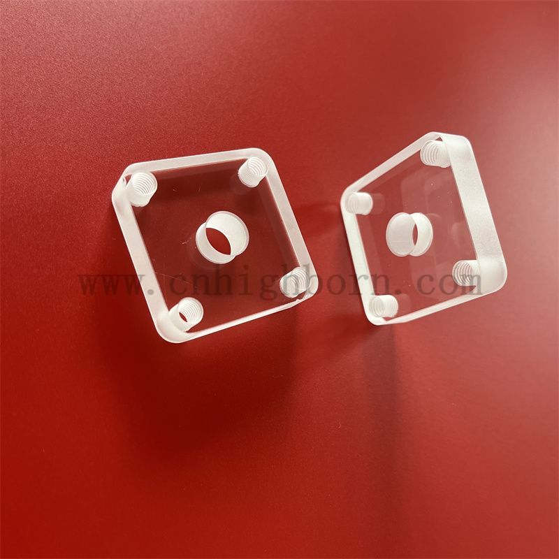 plaque de verre de quartz