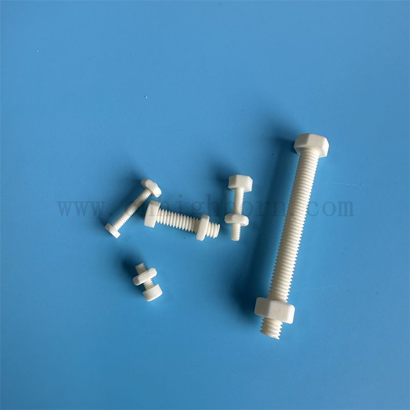 Vis de céramique textile dans la machine à enroulement et machinerie de tissage partie en céramique en alumine