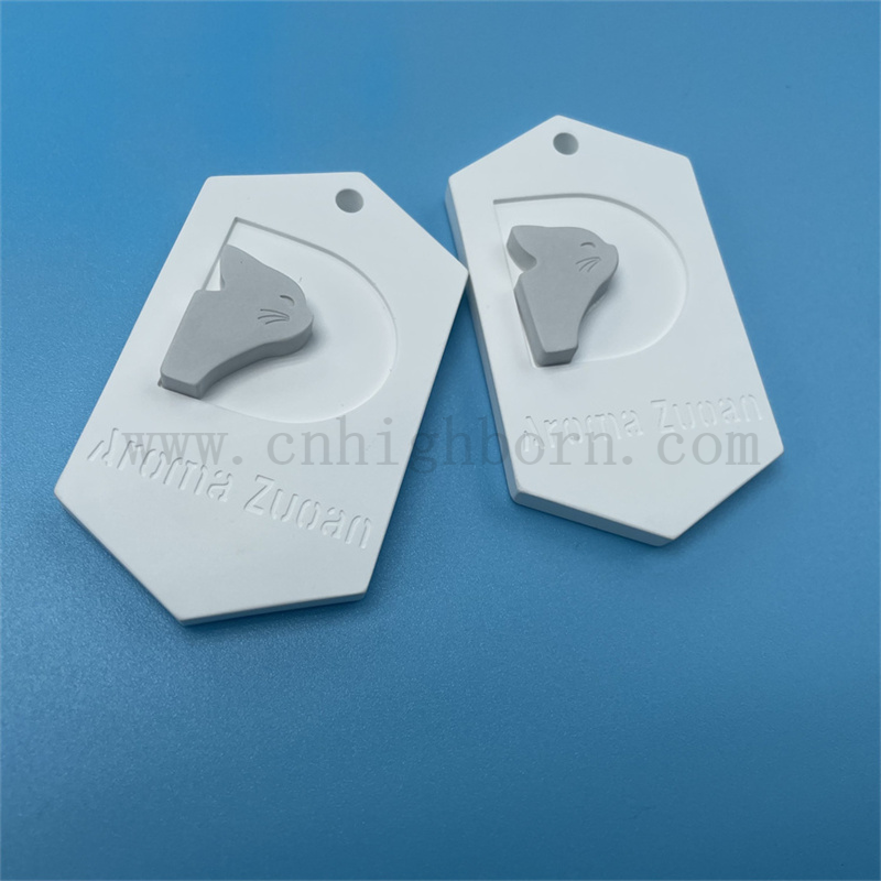 Logo personnalisé parfumée en céramique pending parfum Pierre en plâtre pour le diffuseur d'arôme de voiture