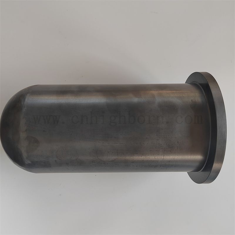 Une extrémité réaction scellée frittage en silicium tube en carbure de sic tube de protection en céramique
