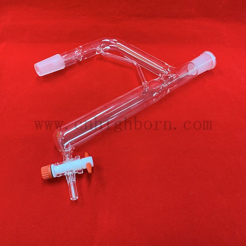 Forme personnalisée transparente Instrument de laboratoire de verre de quartz fusionné