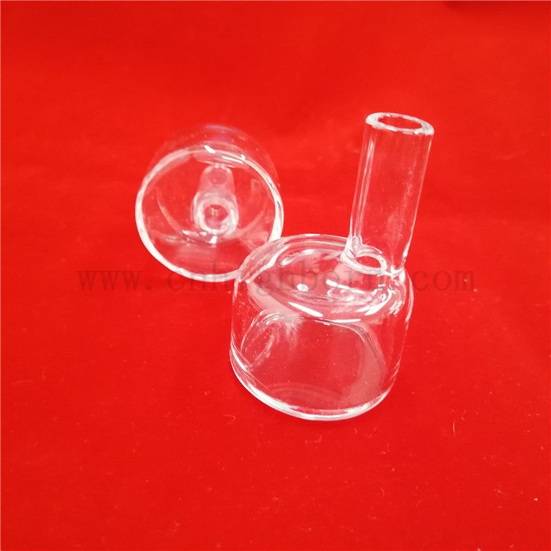  Résistance à la chaleur Taille personnalisée et forme transparente de la verrerie de quartz de silice fusionnée