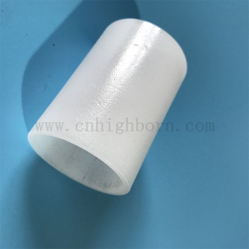 Taille personnalisée résistante à la chaleur opaque tube en verre de silice fusionnée 