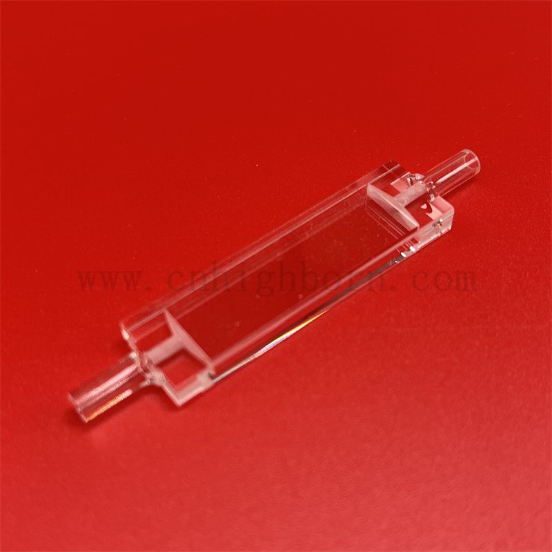 Verre de laboratoire Spectrophotomete Quartz Glass Cuvette Micro Flow Cell