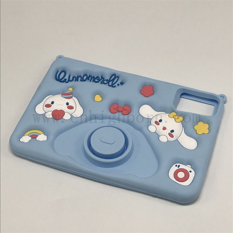 Couleur bleu silastic couvercle de protection en silicone en caoutchouc iPad 