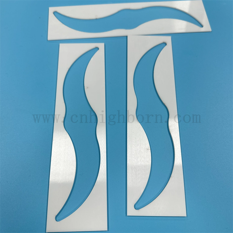 Résistance à l'usure de haute précision personnalisée ZRO2 Piece en céramique Laser Couper Plaque de zircone