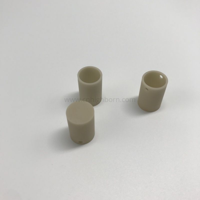 Creuset cylindrique en céramique de nitrure d'aluminium (AlN) à haute conductivité thermique