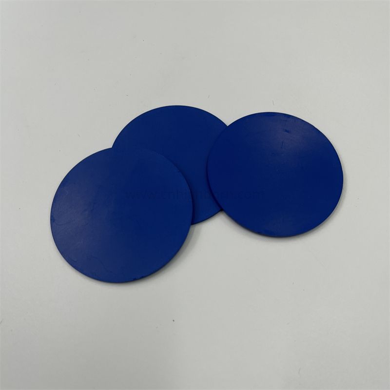Plaque en céramique ZrO2 bleue à haute résistance stabilisée à l'yttria