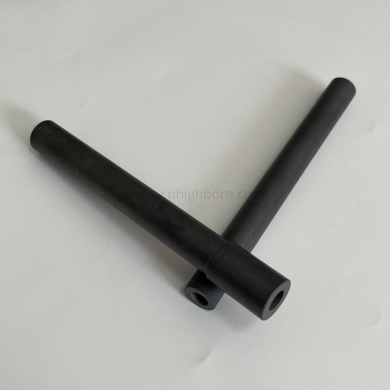 Tube en céramique de carbure de silicium manchon de thermocouple en céramique SiC