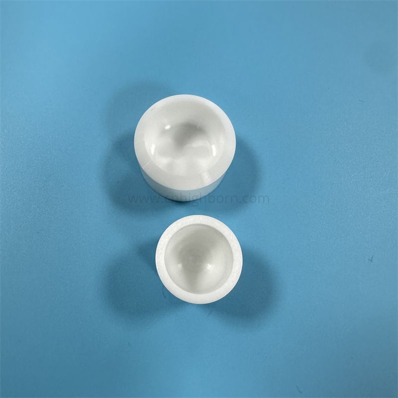 Pot ZrO2 de pot de zircone d'isolant adapté aux besoins du client par céramique industrielle