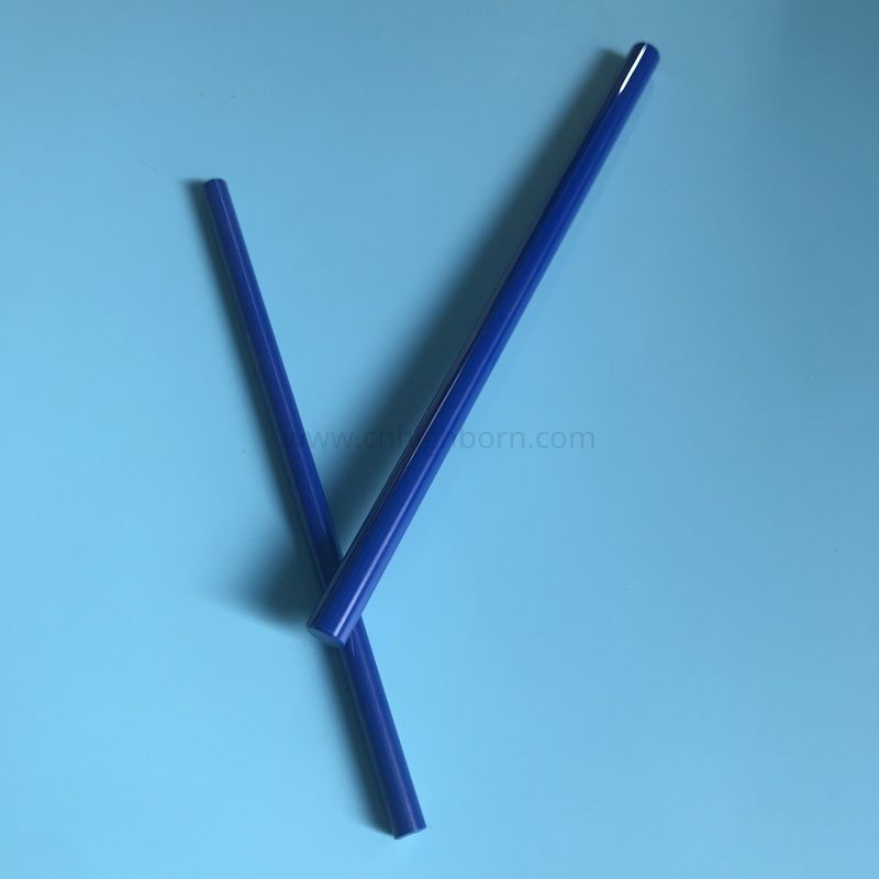 Arbre de piston de piston en céramique bleue Zro2, tige en zircone