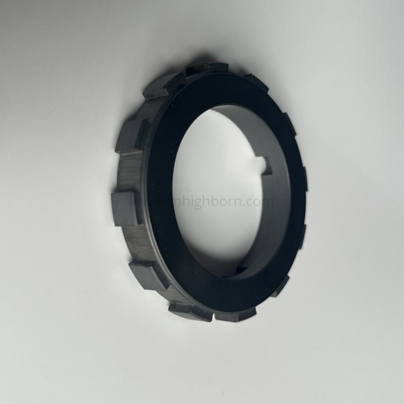 Bague d'engrenage en céramique SiC usinée sur mesure, haute dureté