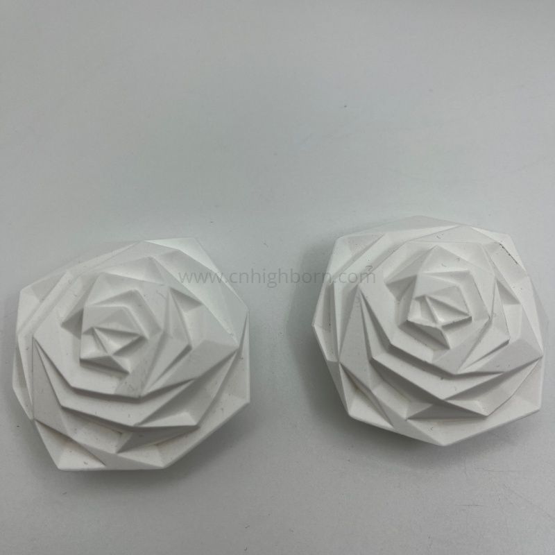 Pierre parfumée adaptée aux besoins du client de diffuseur d'arome en céramique de plâtre de forme de fleur