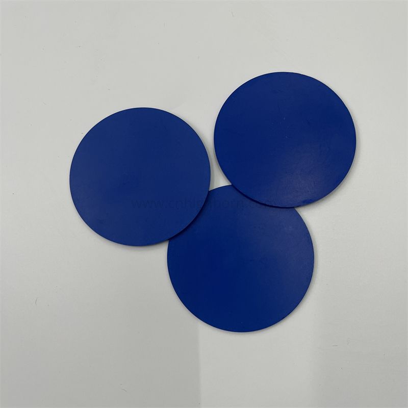 Plaque en céramique ZrO2 bleue à haute résistance stabilisée à l'yttria