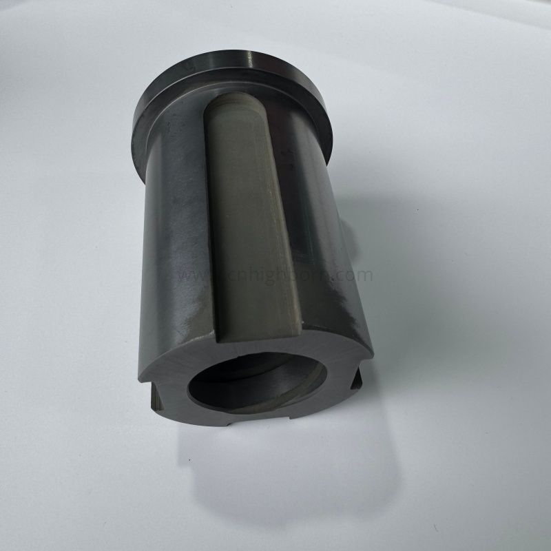 Bague en céramique résistante à l'usure encochée de carbure de silicium SIC