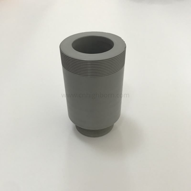 Tube fileté en céramique du tuyau Si3n4 de nitrure de silicium de GPS