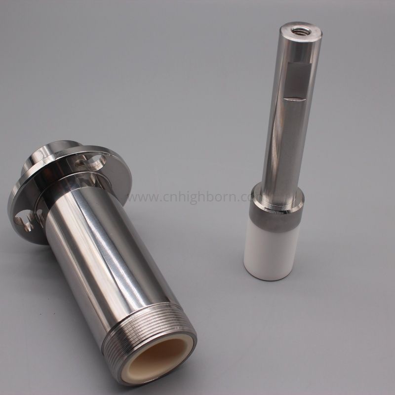 Pompe à liquide de remplissage en céramique de zircone personnalisée Zro2, 2 pièces 