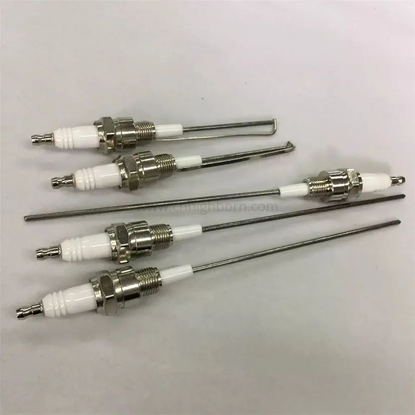 Sonde d'allumeur d'électrode d'allumage de gaz en céramique d'alumine adaptée aux besoins du client