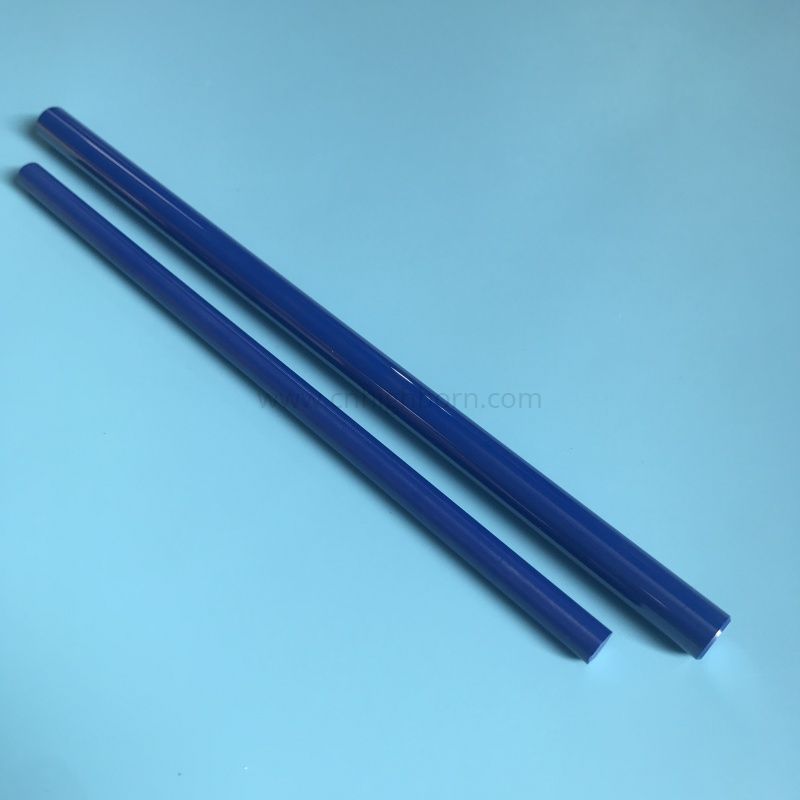 Arbre de piston de piston en céramique bleue Zro2, tige en zircone