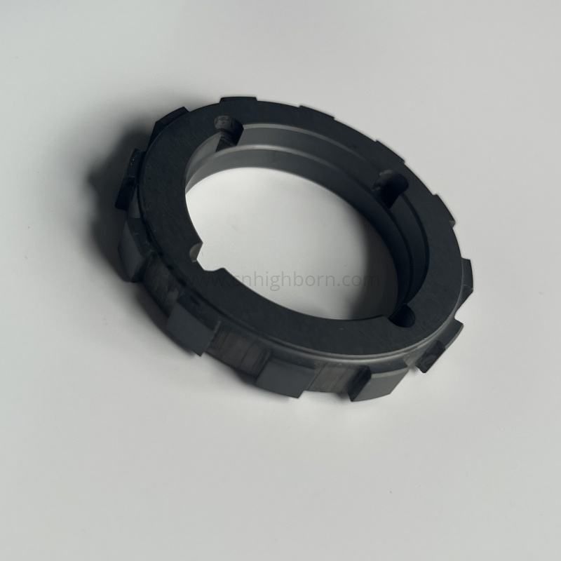 Bague d'engrenage en céramique SiC usinée sur mesure, haute dureté