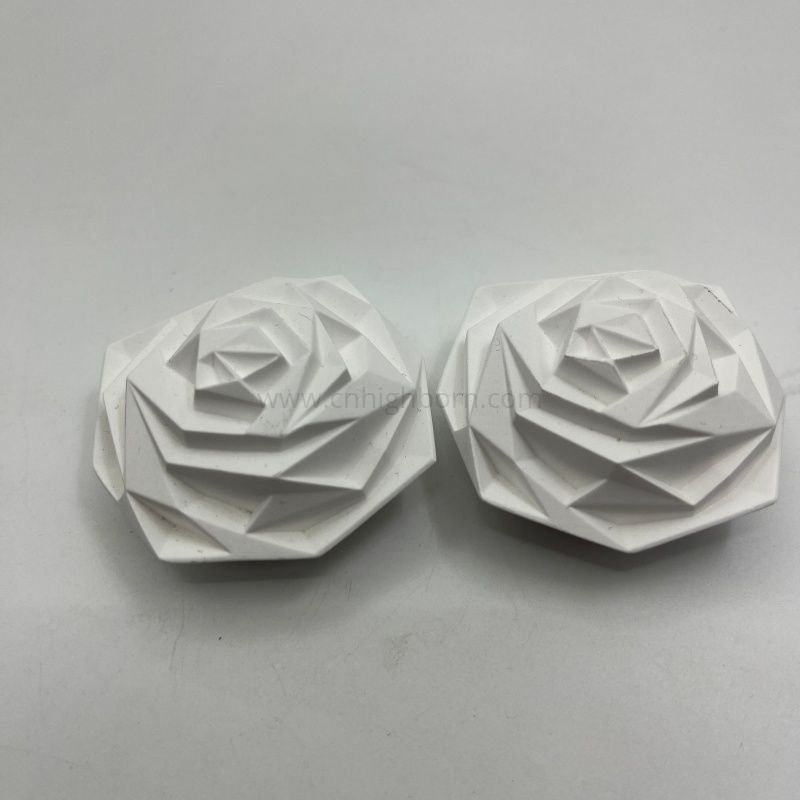 Pierre parfumée adaptée aux besoins du client de diffuseur d'arome en céramique de plâtre de forme de fleur