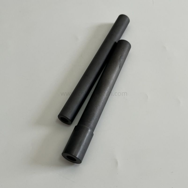 Tube en céramique de carbure de silicium manchon de thermocouple en céramique SiC